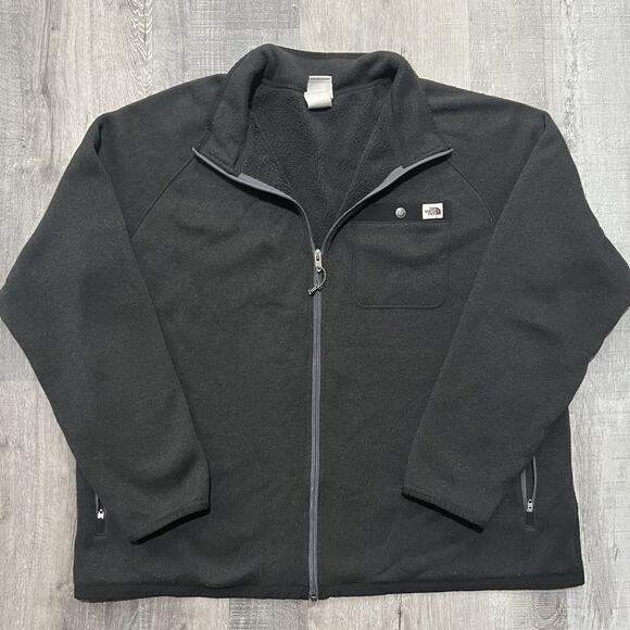 The North Face Jacket Mens 2XL Black Gordon Lyons Fleece Hiking Pocket Outdoor - Picture 1 of 4